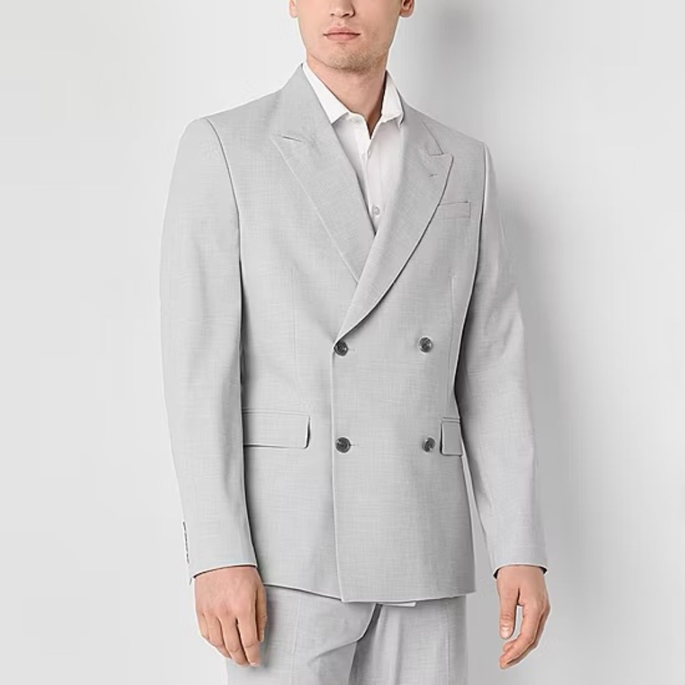J. Ferrar Mens Slim Classic Fit Suit Jacket Size 48 REG